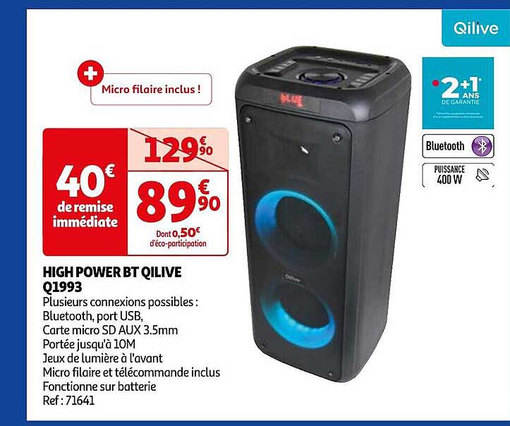 high power bt qilive q1993