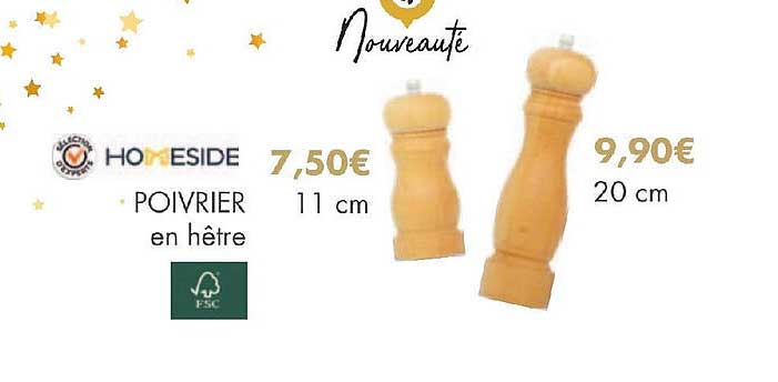 Homeside Poivrier En Hêtre