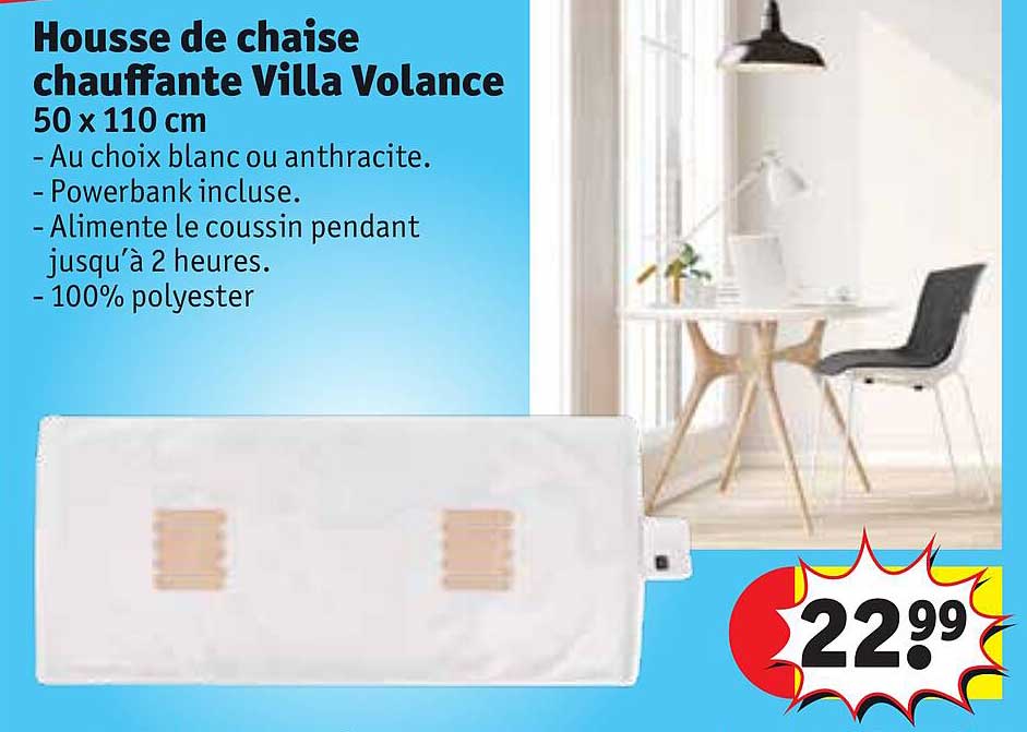 housse de chaise chauffante villa volance