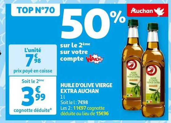 Huile D'olive Vierge Extra Auchan