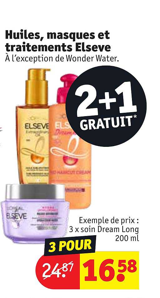 huiles, masques et traitements elsève