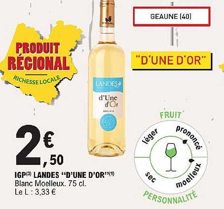 Igp Landes D'une D'or