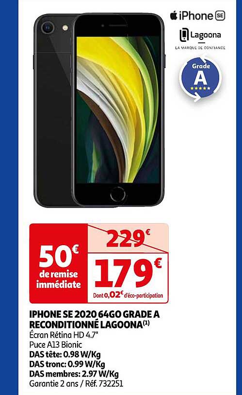 Iphone Se 2020 64go Grade à Reconditionné Lagoona