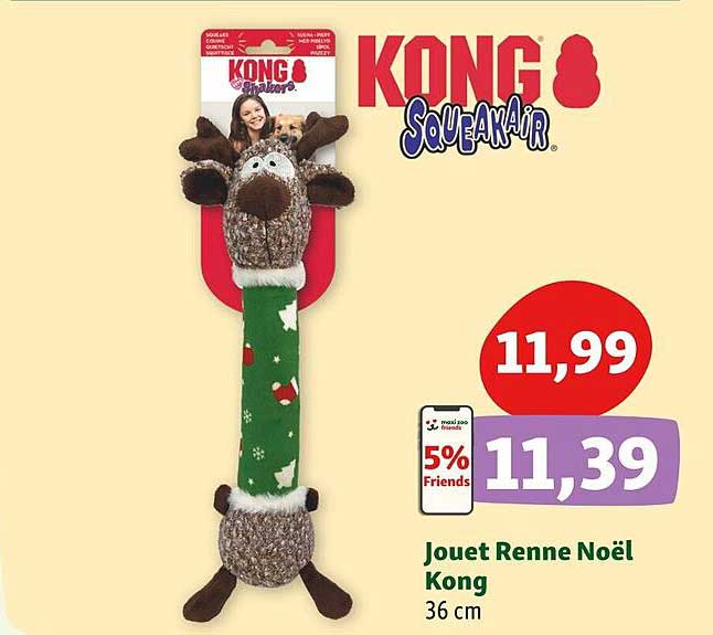 jouet renne noël  kong