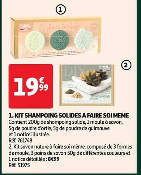 kit shampoing solides à faire soi même