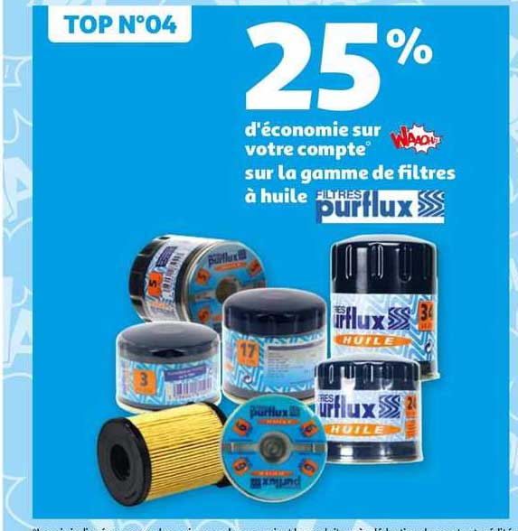 la gamme de filtre à huile filtres purflux