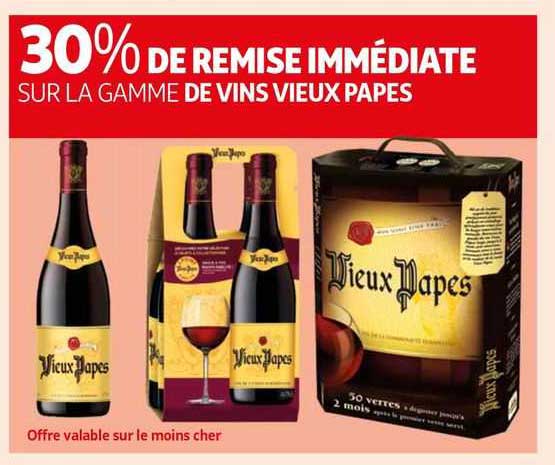 la gamme de vins vieux papes