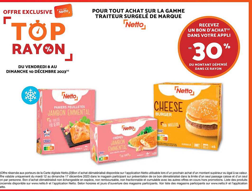 La Gamme Traiteur Surgelé De Marque Netto