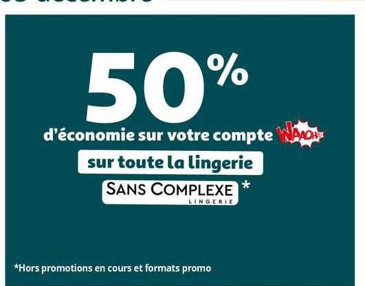 la lingerie sans complexe