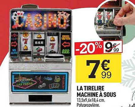 la tirelire machine à sous