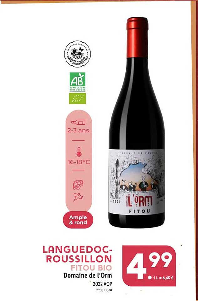 languedoc-roussillon fitou bio domaine de l'orm