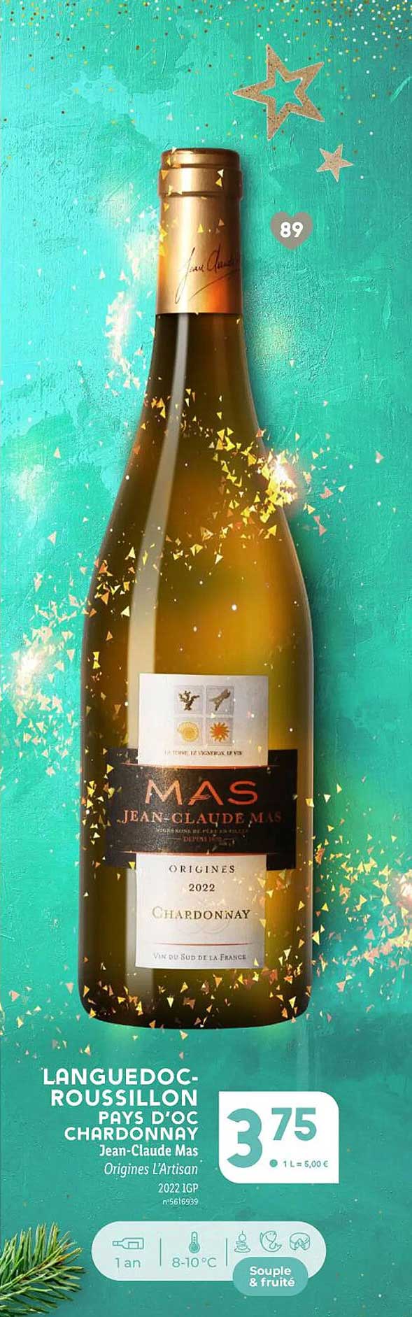 languedoc roussillon pays d'oc chardonnay jean-claude mas