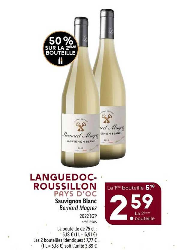 languedoc-roussillon pays d'oc sauvignon blanc