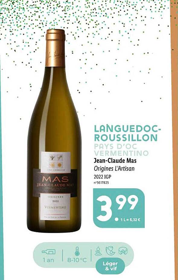languedoc roussillon pays d'oc vermentino jean-claude mas