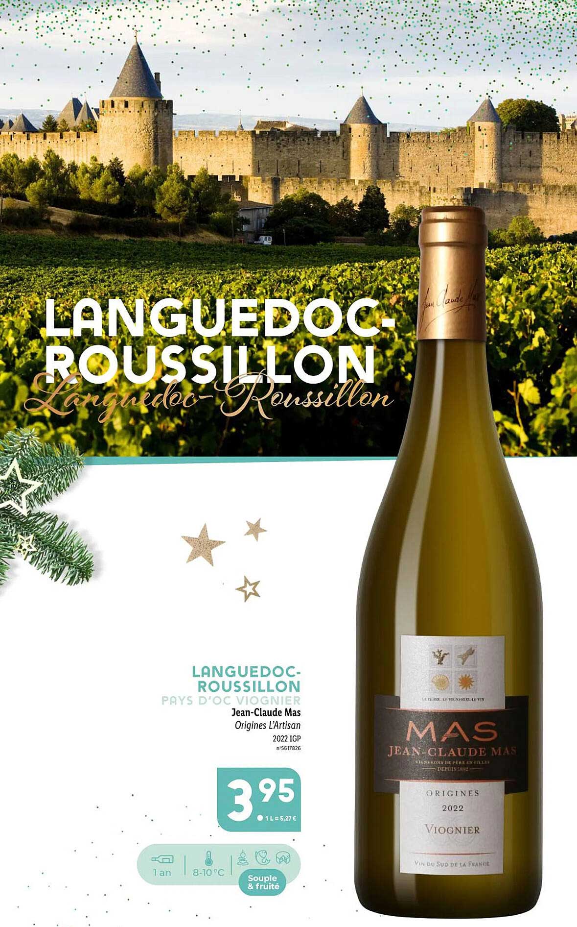 languedoc roussillon  pays d'oc viognier jean-claude mas