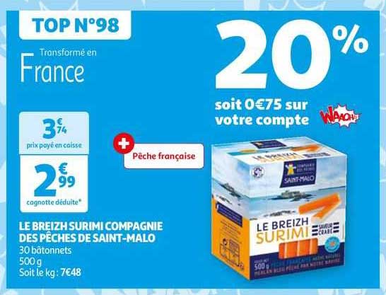 le breizh surimi compagnie des pêches de saint-malo