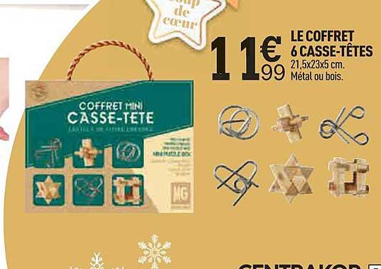 le coffret 6 casse-têtes