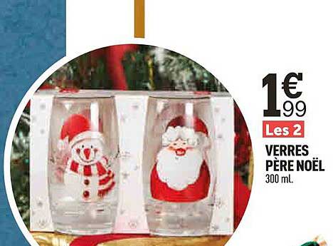 les 2 verres père noël