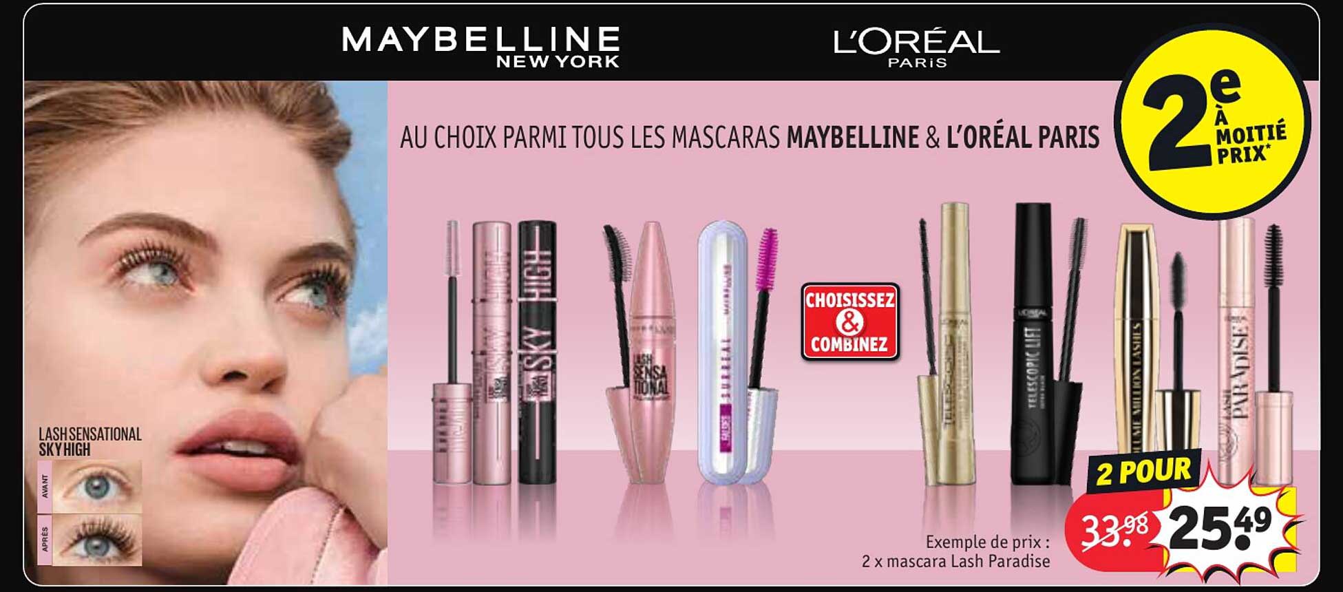 les mascaras maybelline & l'oréal paris