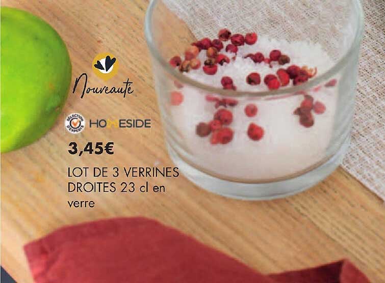 Lot De 3 Verrines Droites 23 Cl En Verre