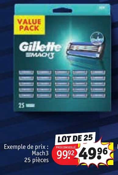 mach 3 25 pièces gillette