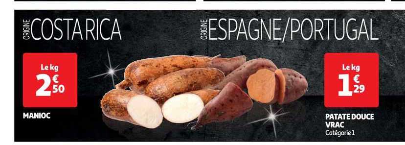 Manioc, Patate Douce Vrac