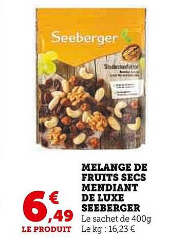 mélange de fruits secs mendiant de luxe seeberger