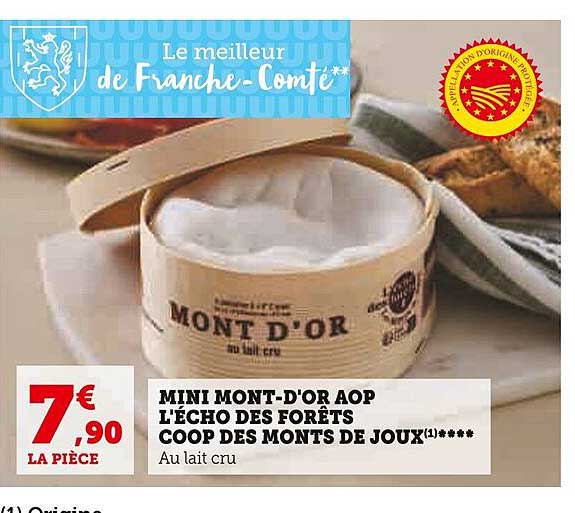 mini mont-d'or aop l'écho des forêts coop des monts de joux