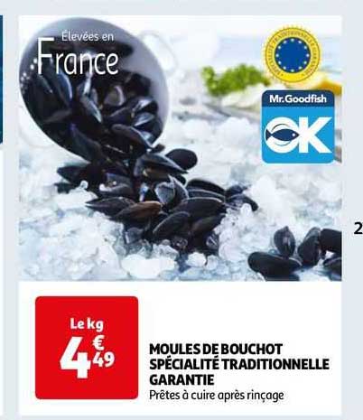 moules de bouchot spécialité traditionnelle garantie