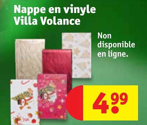 nappe en vinyle villa volance