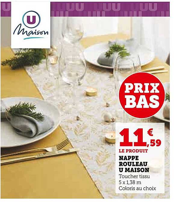 Nappe Rouleau U Maison