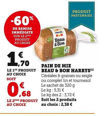 pain de mie beau & bon harrys