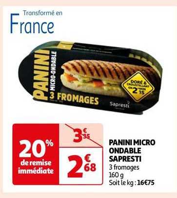 panini micro ondable sapresti