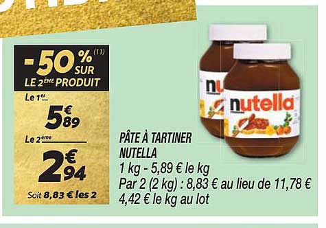Pâte à Tartiner Nutella