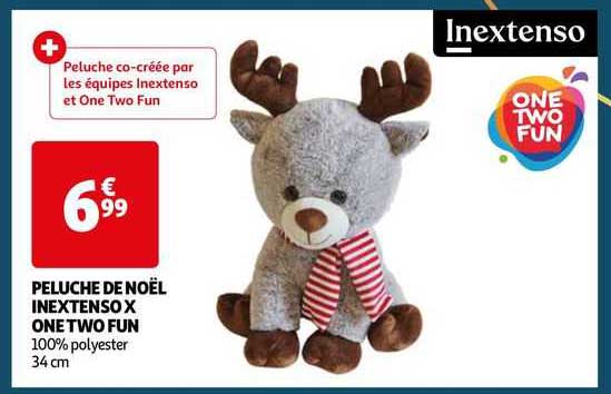 peluche de noël inextenso x one two fun