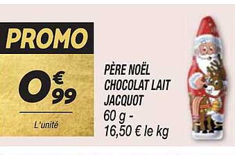 père noël chocolat lait jacquot