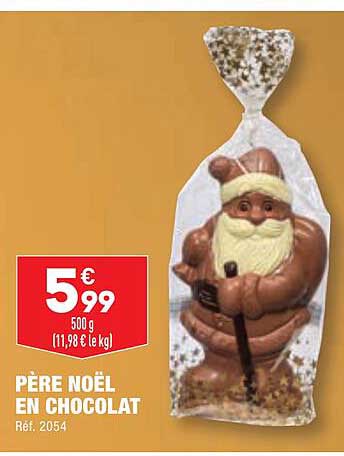 père noël en chocolat