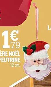père noël feutrine 12 cm