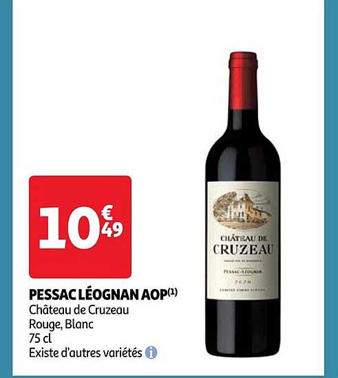 pessac léognan aop château de cruzeau