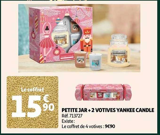 petite jar + 2 votives yankee candle