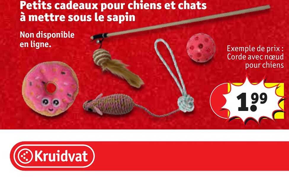 petits cadeaux pour chiens et chats à mettre sous le sapin