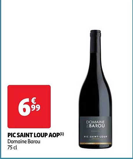 pic saint loup aop domaine barou