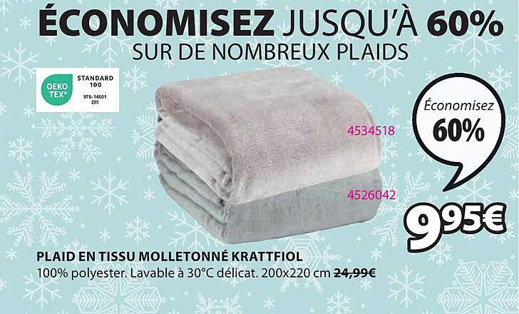 Plaid En Tissu Molletonné Krattfiol