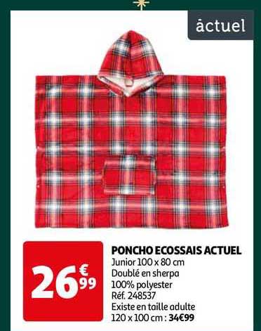 poncho écossais actuel