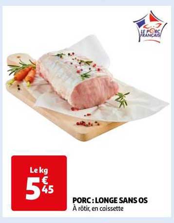 Porc : Longe Sans Os