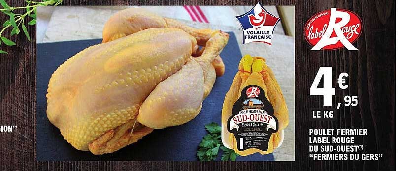 poulet fermier label rouge du sud-ouest "fermiers du gers"