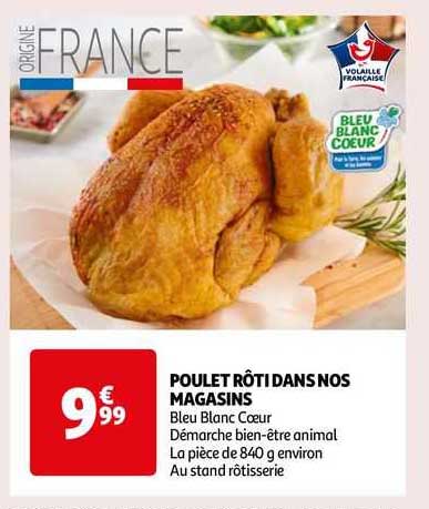 poulet rôti dans nos magasins