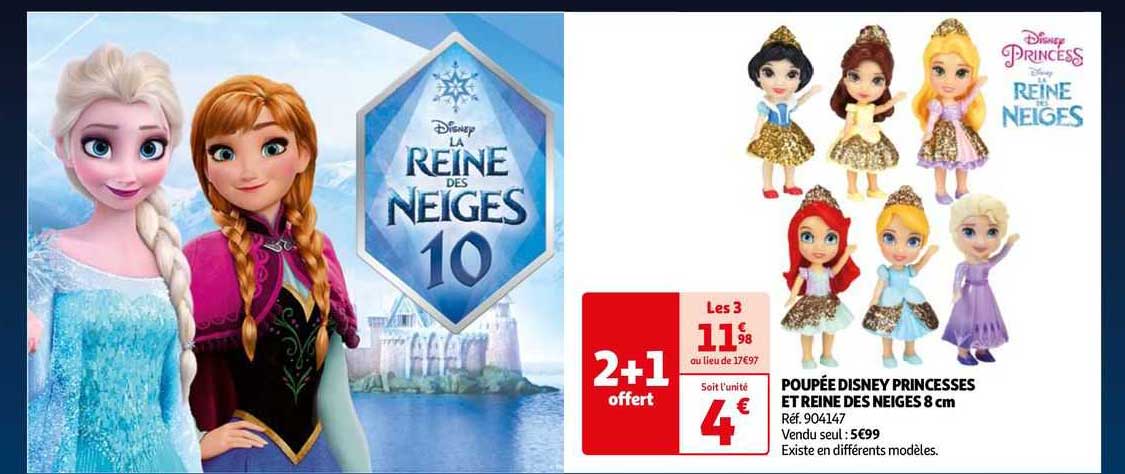 poupée disney princesses et reine des neiges 8 cm