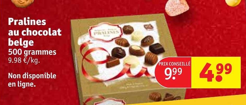 pralines au chocolat belge 500 grammes