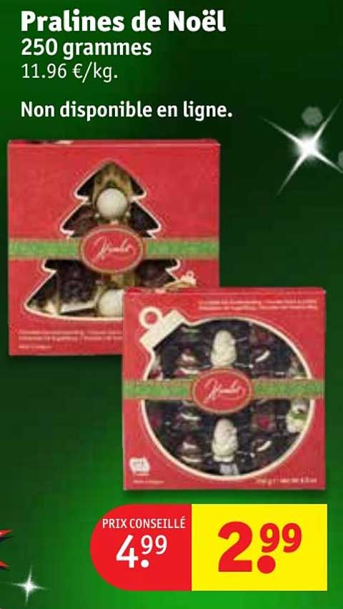 pralines de noël 250 grammes